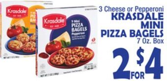 Bravo Supermarkets Krasdale mini pizza bagels offer
