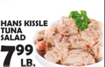 Bravo Supermarkets Hans kissle tuna salad offer