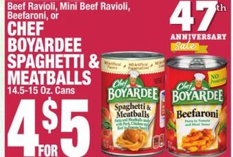 C Town Chef boyardee spaghetti & meatballs offer