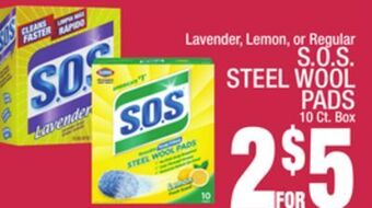 C Town S. o. s. steel wool pads offer