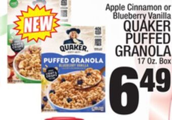 C Town Quaker puffed granola offer