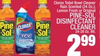 C Town Pine-sol disinfectant cleaner 24-28 oz. btl offer