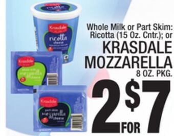 C Town Krasdale mozzarella 8 oz. pkg. offer