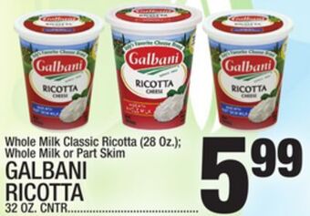 C Town Galbani ricotta 32 oz. cntr offer