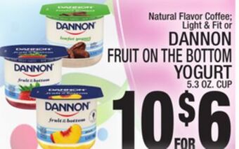 C Town Dannon fruit on the bottom yogurt offer