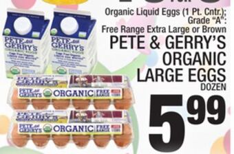 C Town Pete & gerry's organic large eggs offer