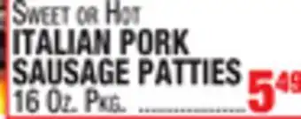 C Town Premio italian pork sausage patties offer