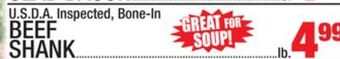 C Town Beef shank offer