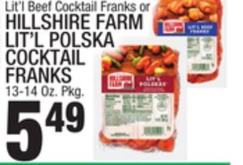 C Town Hillshire farm lit'l polska cocktail offer