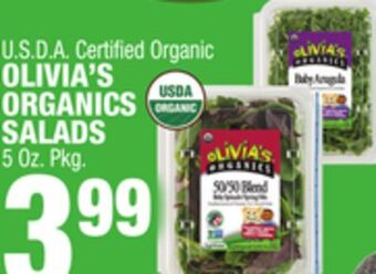 C Town Olivia's organics salads offer