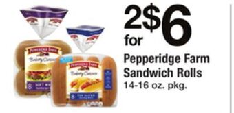 ACME Pepperidge farm sandwich rolls offer