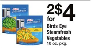 ACME Birds eye steamfresh vegetables offer