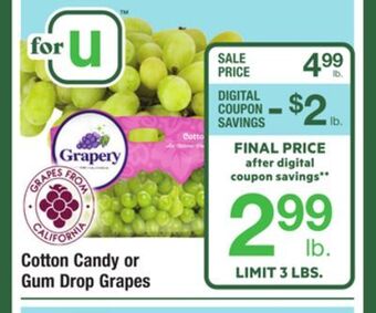 ACME Cotton candy or gum drop grapes offer