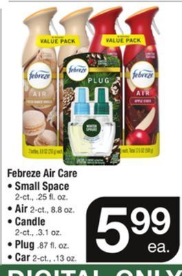 ACME Febreze air care offer