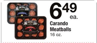 ACME Carando meatballs offer
