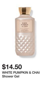 Bath & Body Works White pumpkin & chai shower gel offer