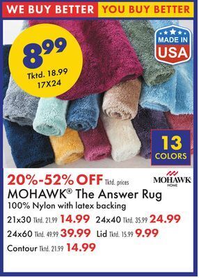 Boscov's Mohawk® the answer rug offer