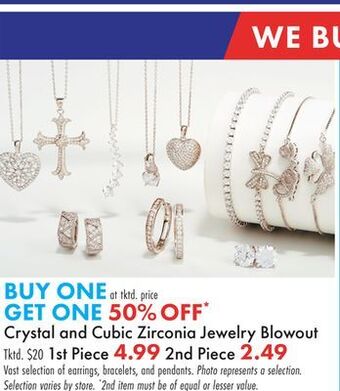 Boscov's Crystal cubic zirconia jewelry blowout offer