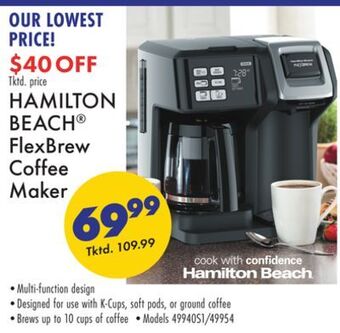 Boscov's Hamilton beach® flexbrew coffee maker offer