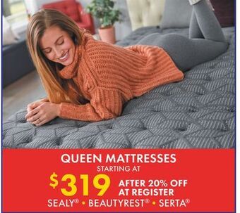 Boscov's Queen mattresses offer