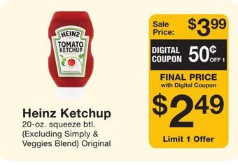 Fairway Store Market Heinz ketchup offer