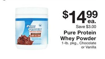 Fairway Store Market Pure protein whey powder offer