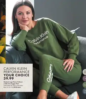 Boscov's Stacked-logo fleece pullover or rib-trim jogger pant offer