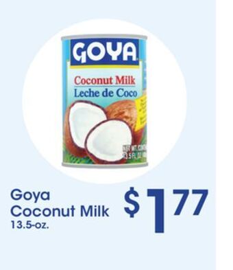 Price Rite Goya coconut milk offer