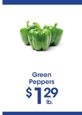 Price Rite Green peppers offer