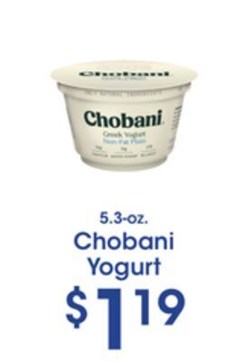 Price Rite Chobani yogurt offer