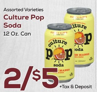 DeCicco & Sons Culture pop soda offer