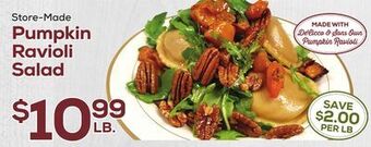 DeCicco & Sons Pumpkin ravioli salad offer