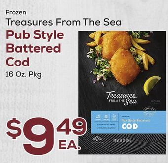 DeCicco & Sons Treasures from the sea pub style battered cod offer
