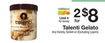 The Fresh Grocer Gelato offer