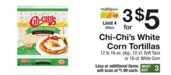 The Fresh Grocer White corn tortillas offer