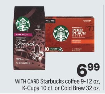 CVS Starbucks coffee 9-12 oz, k-cups 10 ct. or cold brew 32 oz. offer