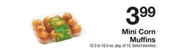 The Fresh Grocer Mini corn muffins offer