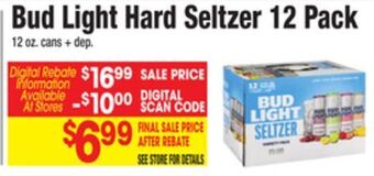 King Kullen Bud light hard seltzer 12 pack offer
