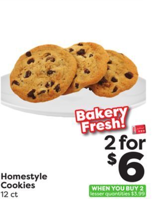 Weis Markets Homestyle cookies offer