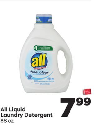 Weis Markets All liquid laundry detergent offer