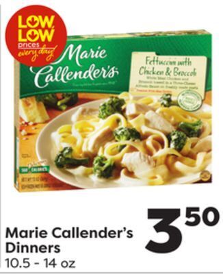 Weis Markets Marie callender's dinners offer