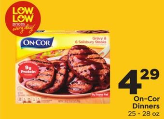Weis Markets On-cor dinners offer