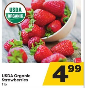 Weis Markets Usda organic strawberries offer
