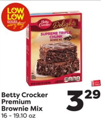 Weis Markets Betty crocker premium brownie mix offer