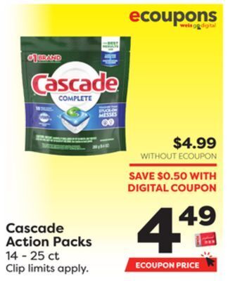 Weis Markets Cascade action packs offer