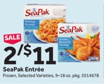 Stop&Shop Seapak entrée offer