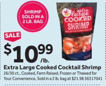 Stop&Shop Extra large cooked cocktail shrimp offer