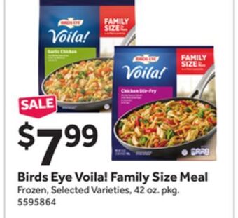 Stop&Shop Birds eye voila! family size meal offer
