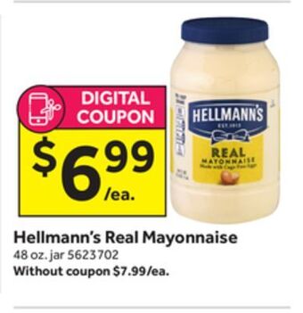 Stop&Shop Hellmann's real mayonnaise offer