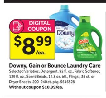 Stop&Shop Downy, gain or bounce laundry care offer
